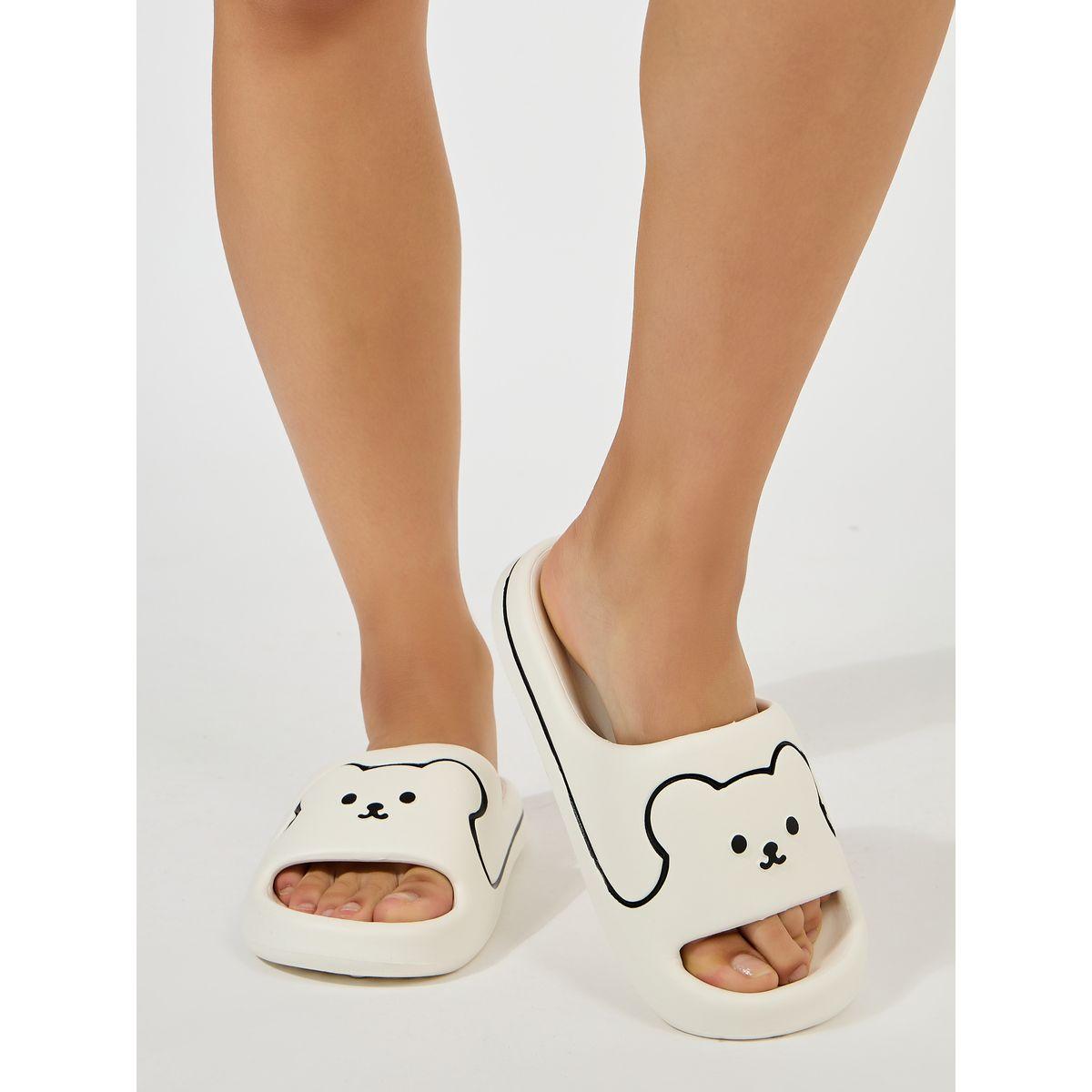 Styli Bear Strap Design Slides-women-shoes-flipflopsandslides-image-1