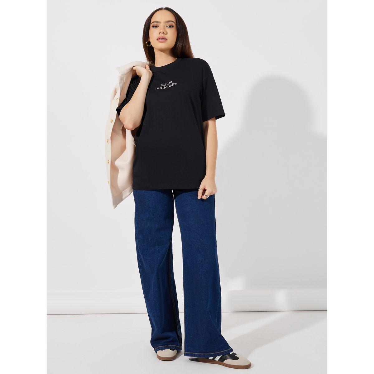 Styli Oversized Embroidered Slogan T-Shirt-women-clothing-tshirts-image-2