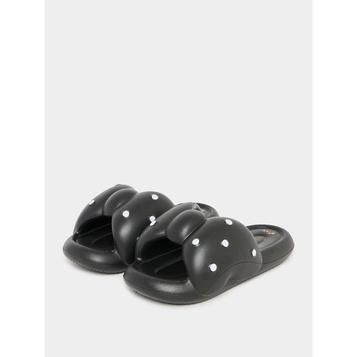 Styli Polka Dot Bow Design Slides-women-shoes-flipflopsandslides-image-2