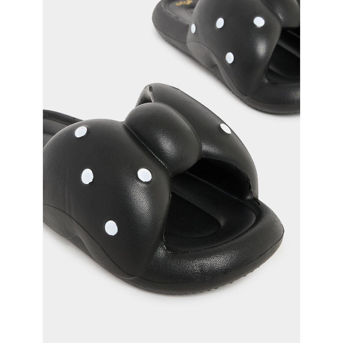 Styli Polka Dot Bow Design Slides-women-shoes-flipflopsandslides-image-3