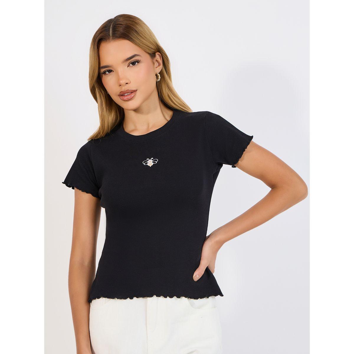 تيشيرت مُجسم بتفاصيل مُطرّزة-women-clothing-tshirts-image-1