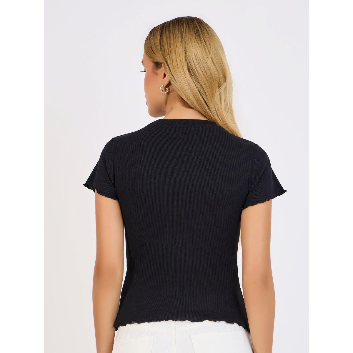 Styli Embroidered Bee Ribbed Fitted T-Shirt-women-clothing-tshirts-image-4