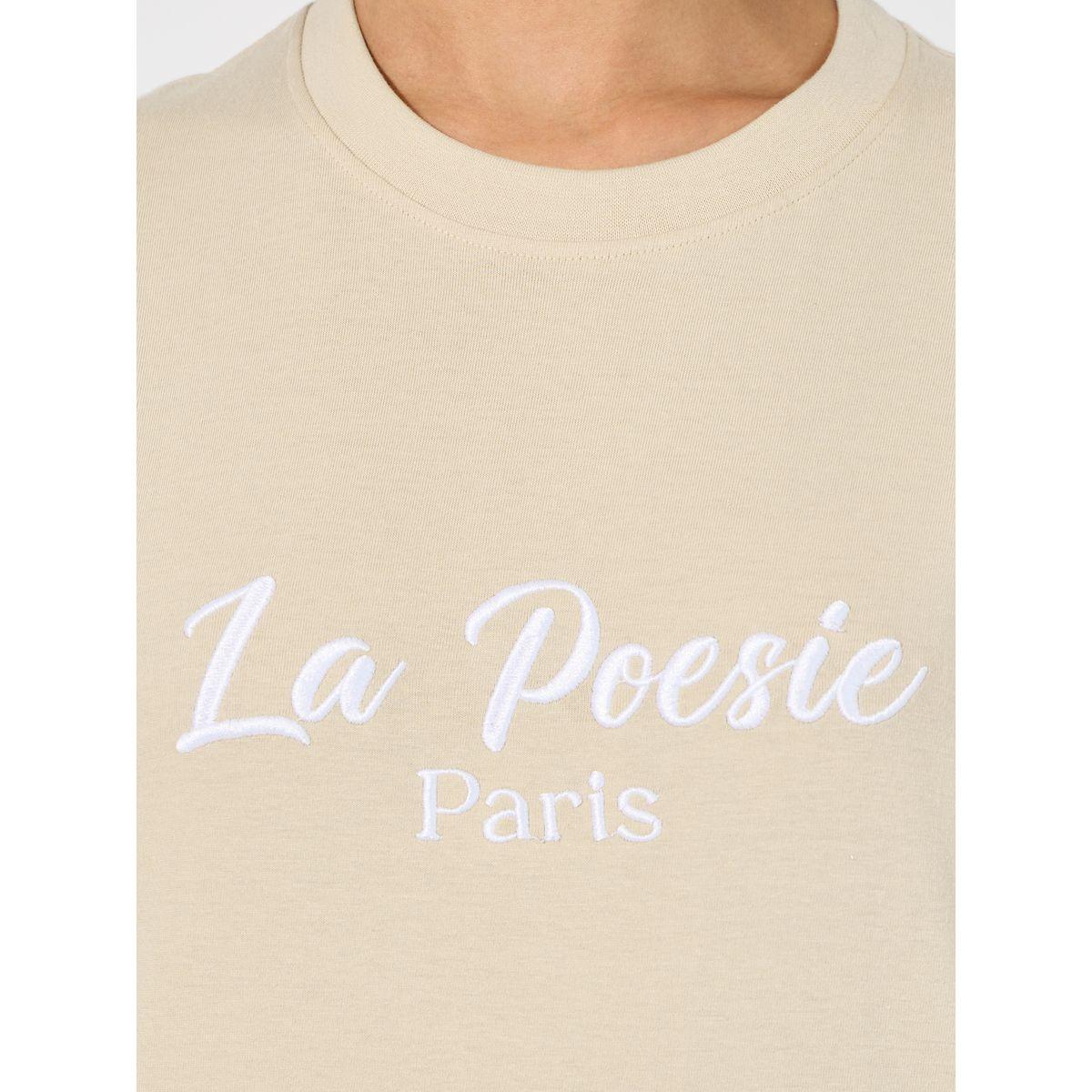 Styli Oversized La Poesie Paris Embroidered Slogan T-Shirt-women-clothing-tshirts-image-3