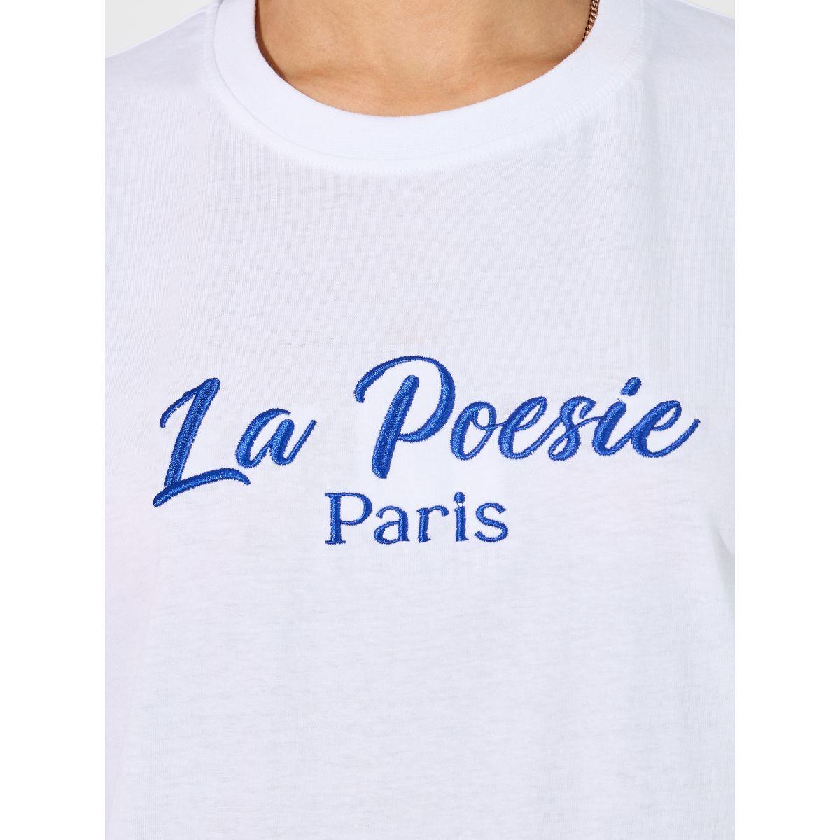 Styli Oversized La Poesie Paris Embroidered Slogan T-Shirt-women-clothing-tshirts-image-3
