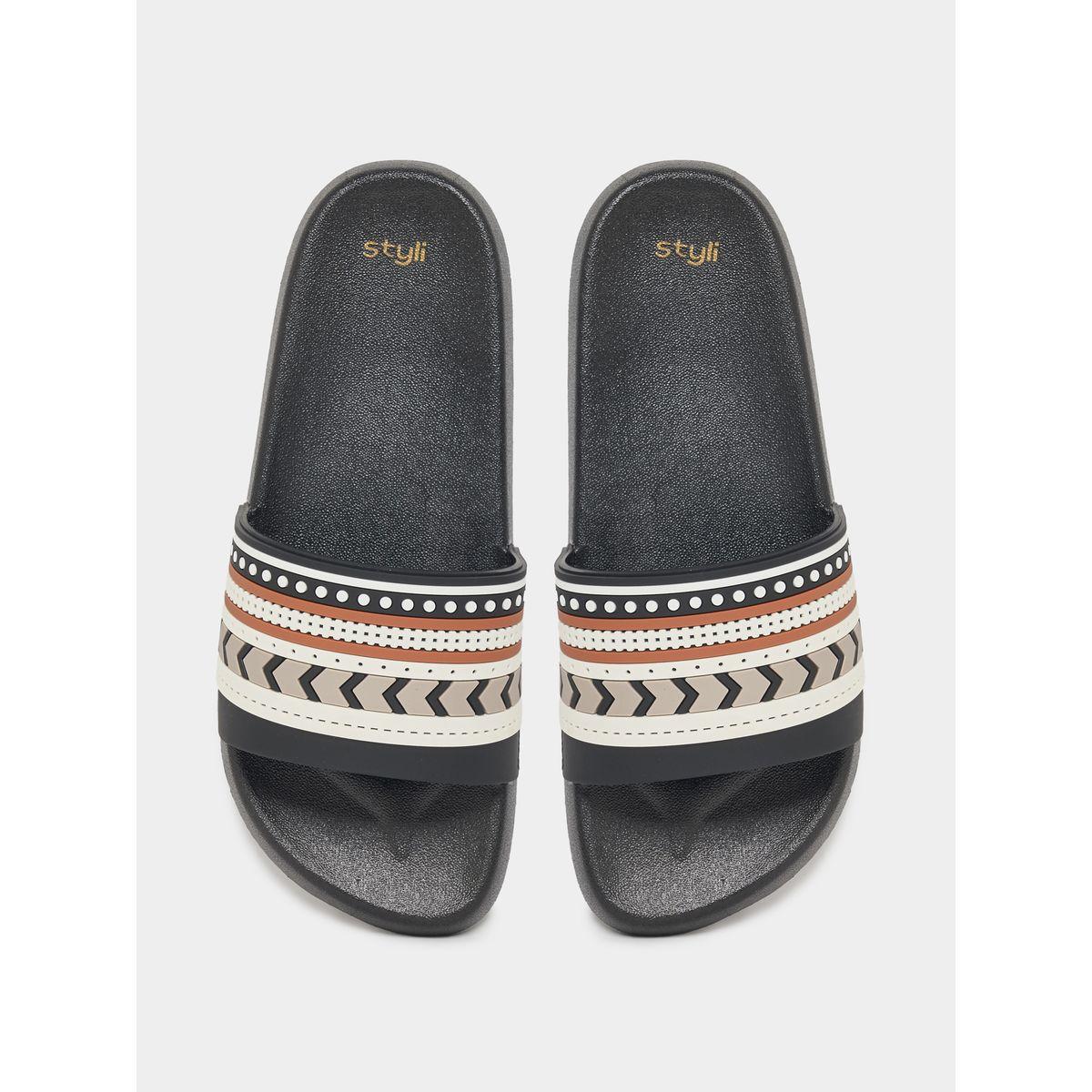 Styli Printed Strap Slides-women-shoes-flipflopsandslides-image-5
