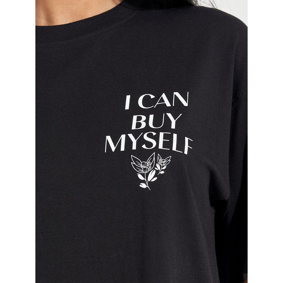 تيشيرت فضفاض مطبع بطبعة كتابة-women-clothing-tshirts-image-3