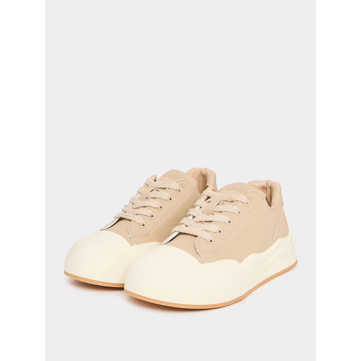 Styli Solid Casual Lace Up Shoes-women-shoes-loafersandmoccasins-image-2