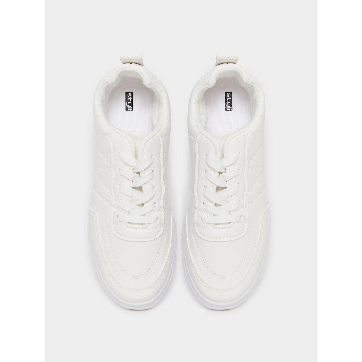 حذاء سنيكرز سادة برقبة متوسطة-women-shoes-sneakers-image-2