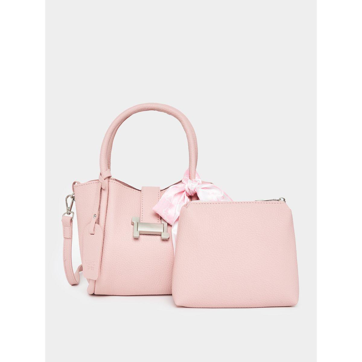 Styli Ribbon Accent Handbag with Inner Pouch-women-bagsandwallets-handbags-image-5