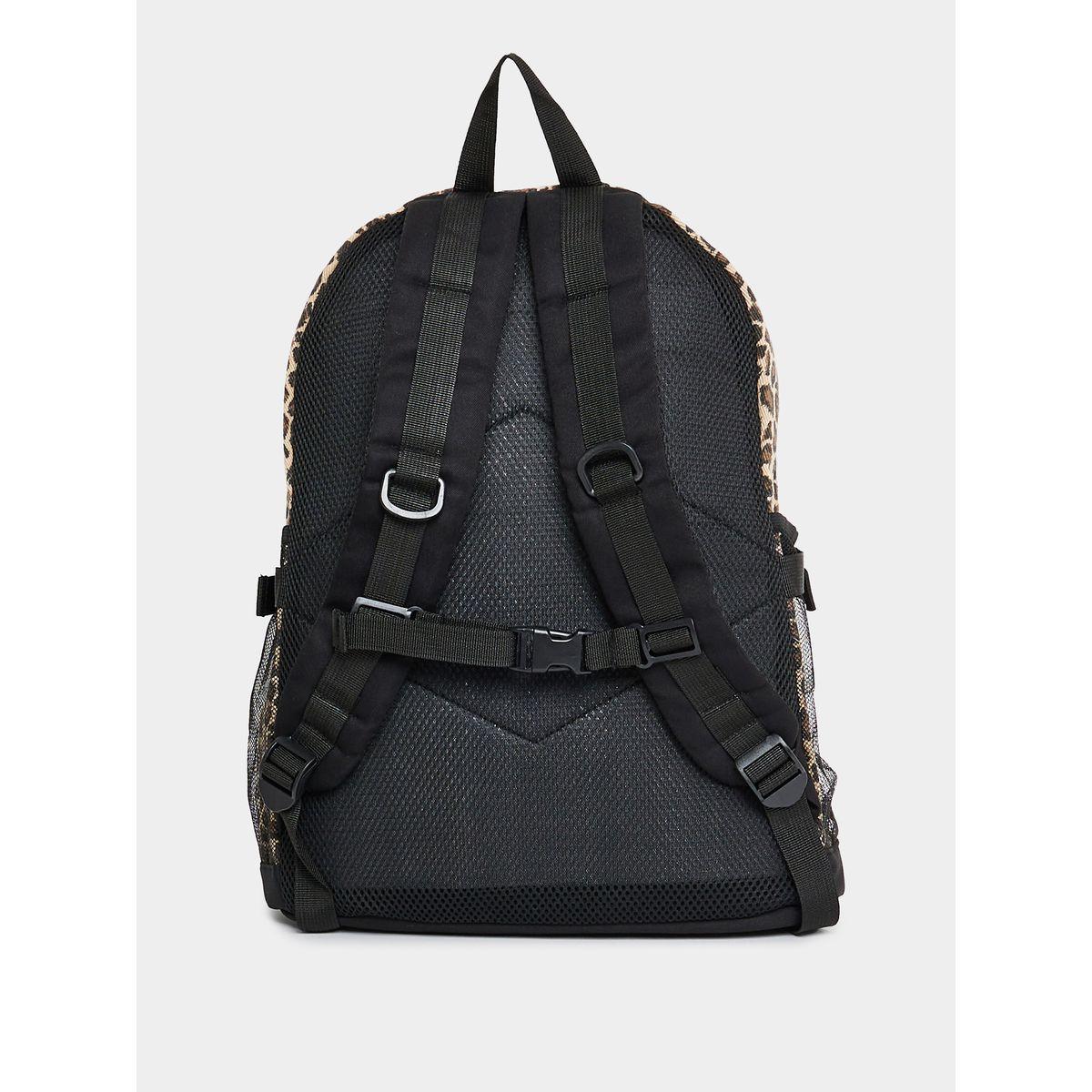 Styli Animal Print Backpack with Zip Closure-women-bagsandwallets-backpacks-image-5