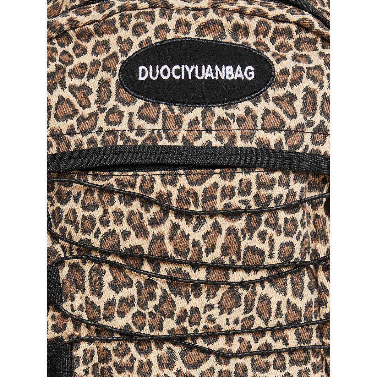 Styli Animal Print Backpack with Zip Closure-women-bagsandwallets-backpacks-image-6