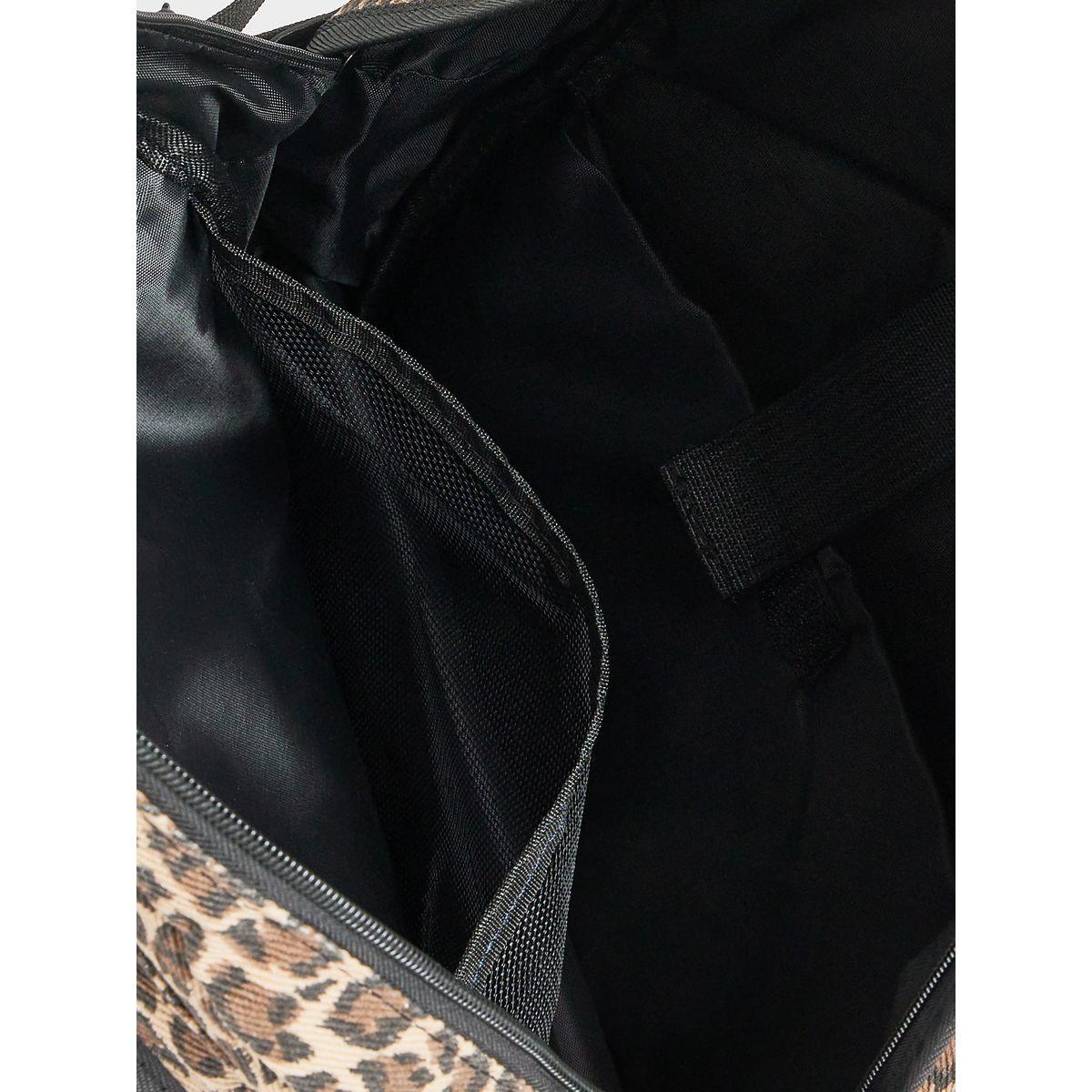Styli Animal Print Backpack with Zip Closure-women-bagsandwallets-backpacks-image-7