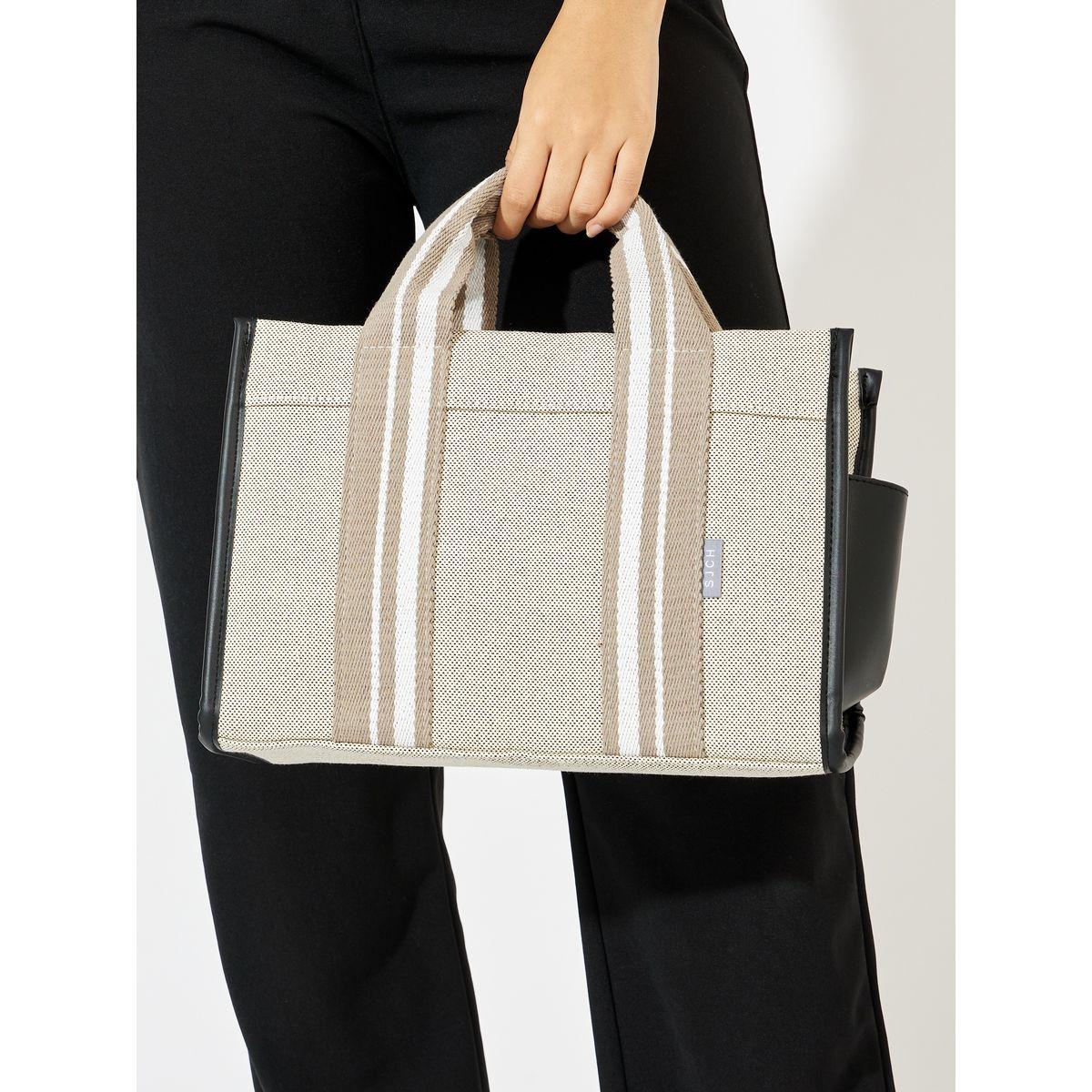شنطة يد بحزام مخطط بتفاصيل مُتباينة-women-bagsandwallets-handbags-image-4