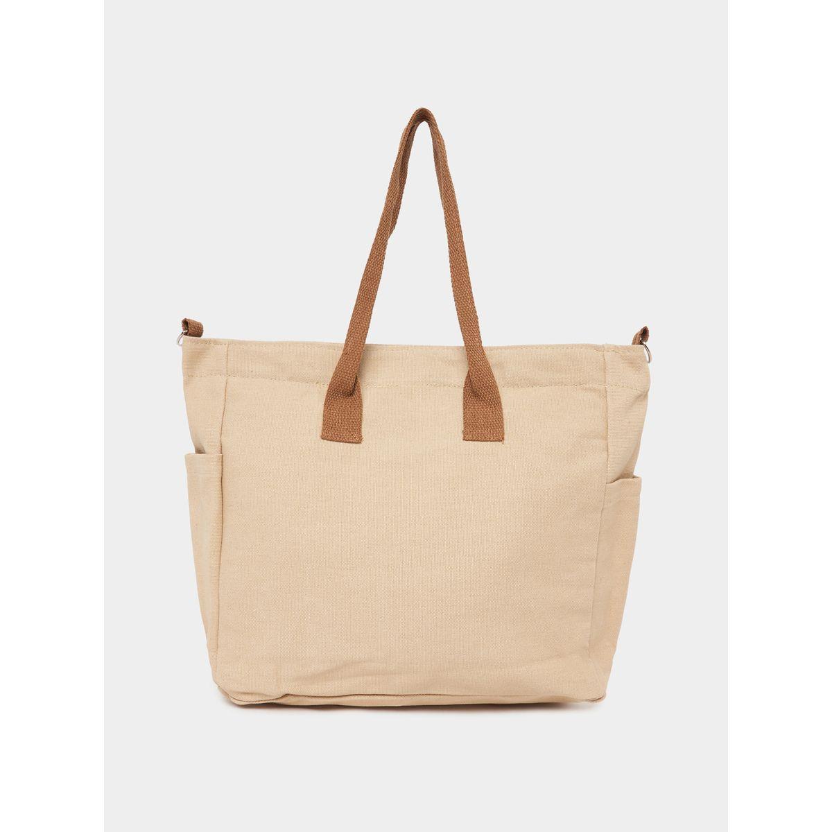Styli Patch Detail Handbag with Zip Closure-women-bagsandwallets-handbags-image-5