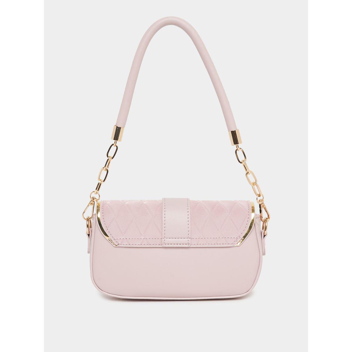 شنطة مزينة بحلية معدنية مع حمالة بنمط سلسلة-women-bagsandwallets-handbags-image-3