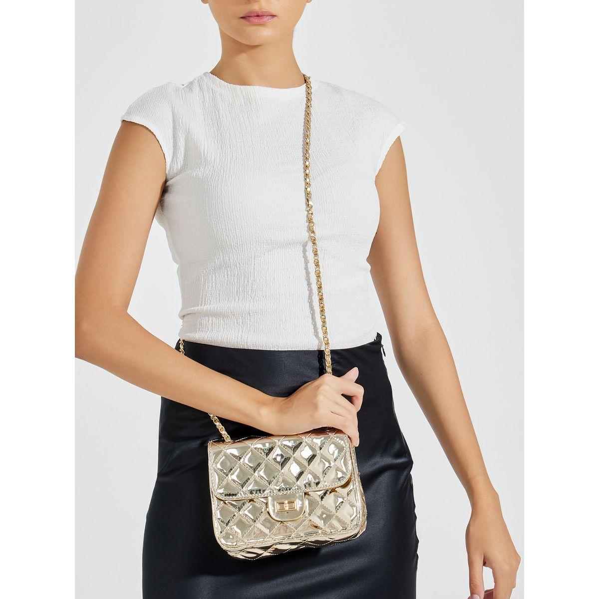 Styli Quilted Shoulder Bag with Adjustable Strap & Coin Pouch-women-bagsandwallets-handbags-image-2