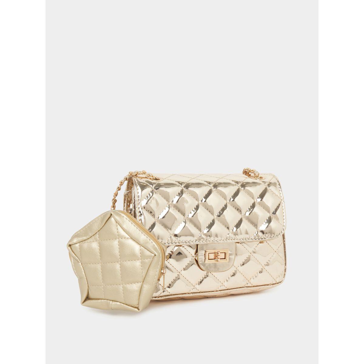 Styli Quilted Shoulder Bag with Adjustable Strap & Coin Pouch-women-bagsandwallets-handbags-image-5