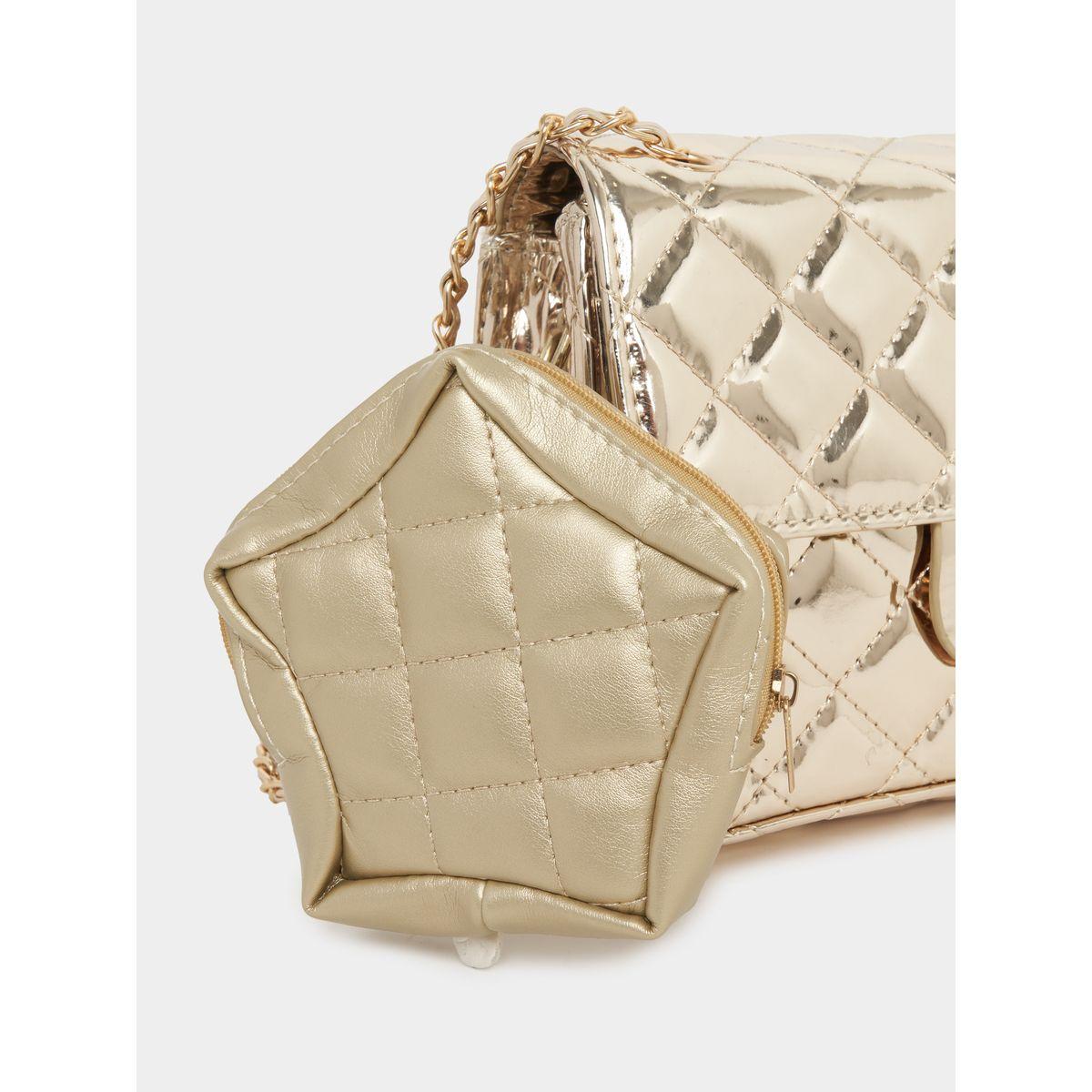 Styli Quilted Shoulder Bag with Adjustable Strap & Coin Pouch-women-bagsandwallets-handbags-image-7