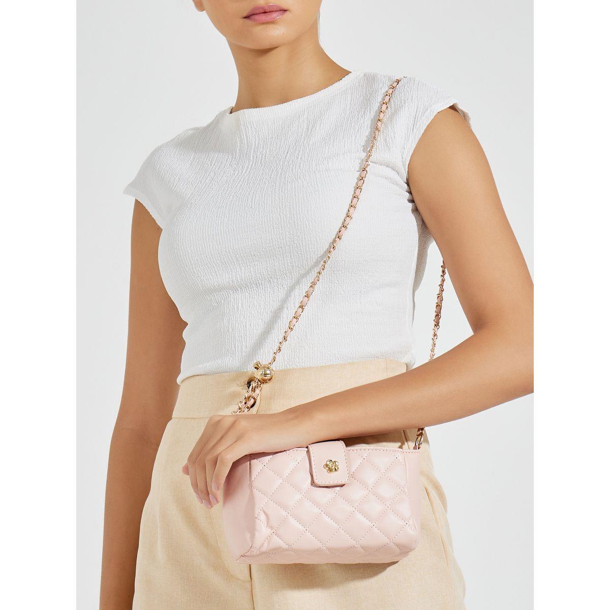 Styli Quilted Shoulder Bag with Chain Strap-women-bagsandwallets-handbags-image-3