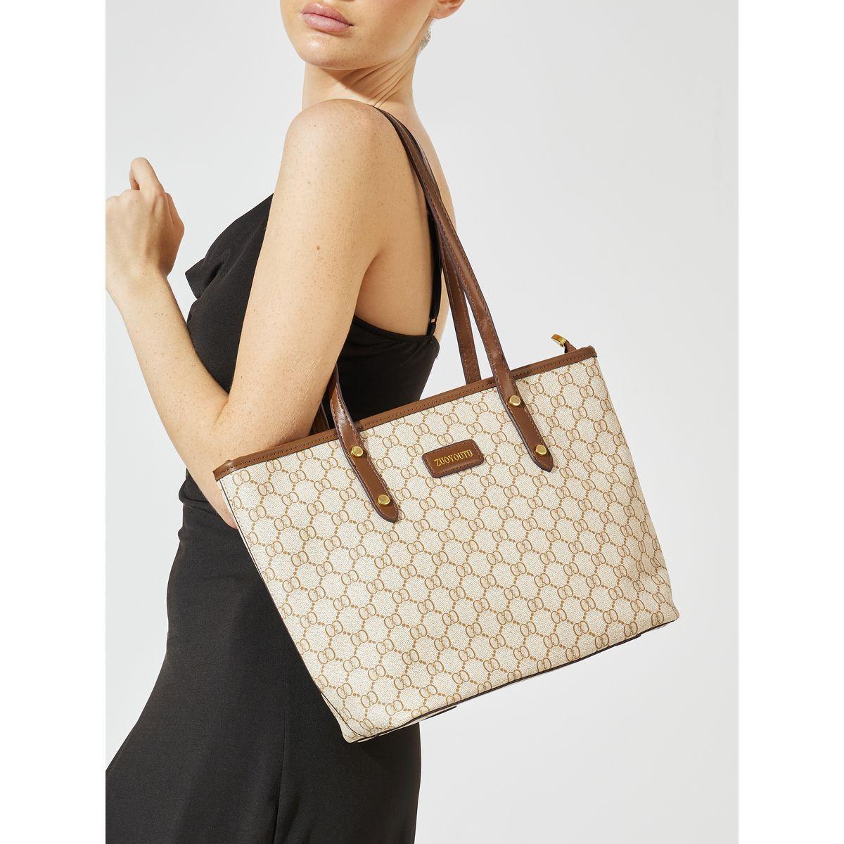 Styli Printed Shoulder Bag with Pouch & Zip Closure-women-bagsandwallets-handbags-image-2
