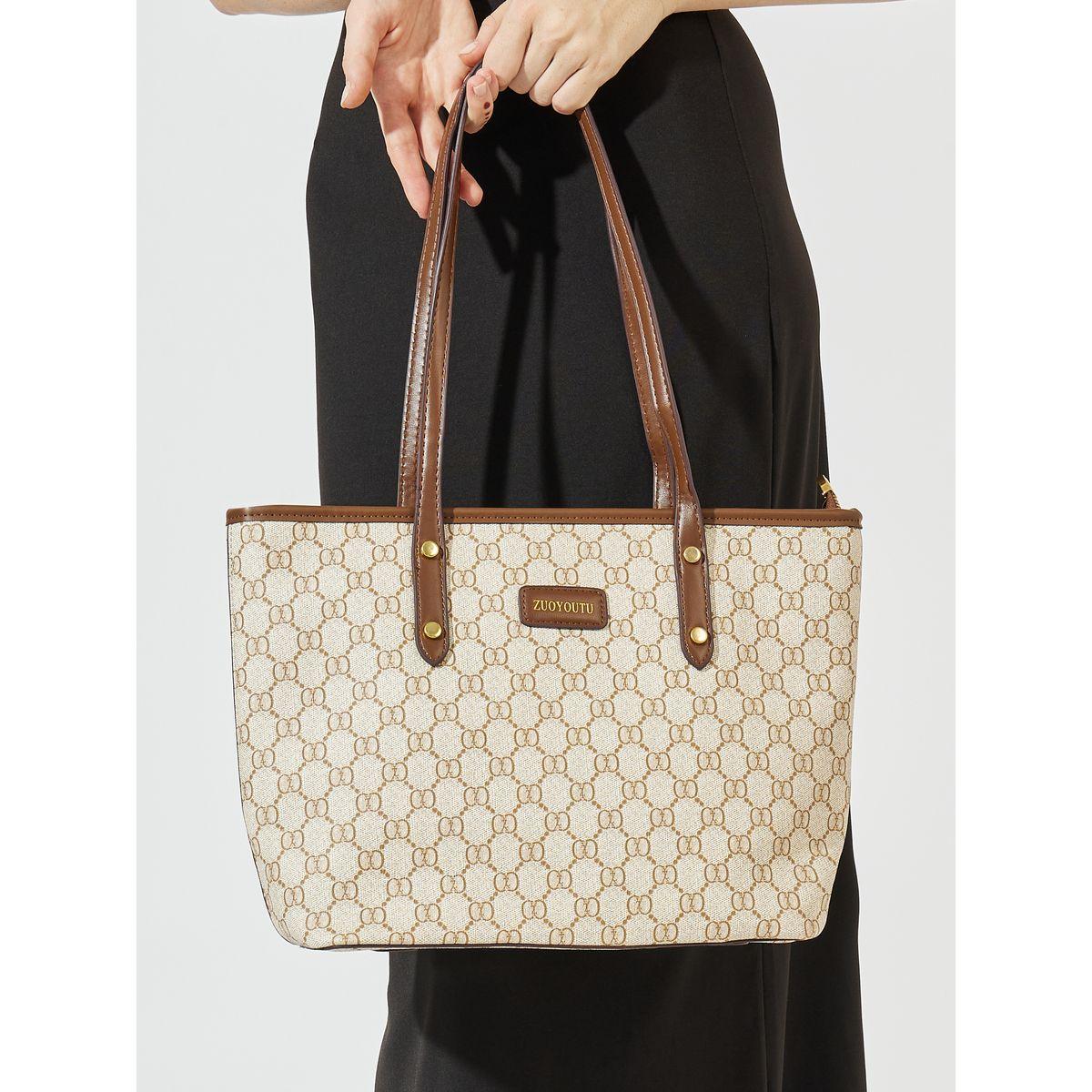 Styli Printed Shoulder Bag with Pouch & Zip Closure-women-bagsandwallets-handbags-image-3