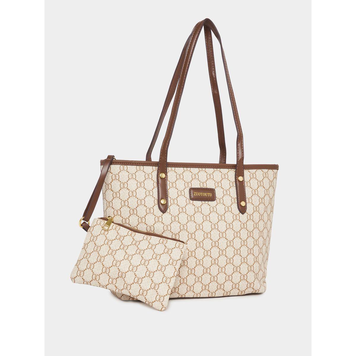 Styli Printed Shoulder Bag with Pouch & Zip Closure-women-bagsandwallets-handbags-image-4