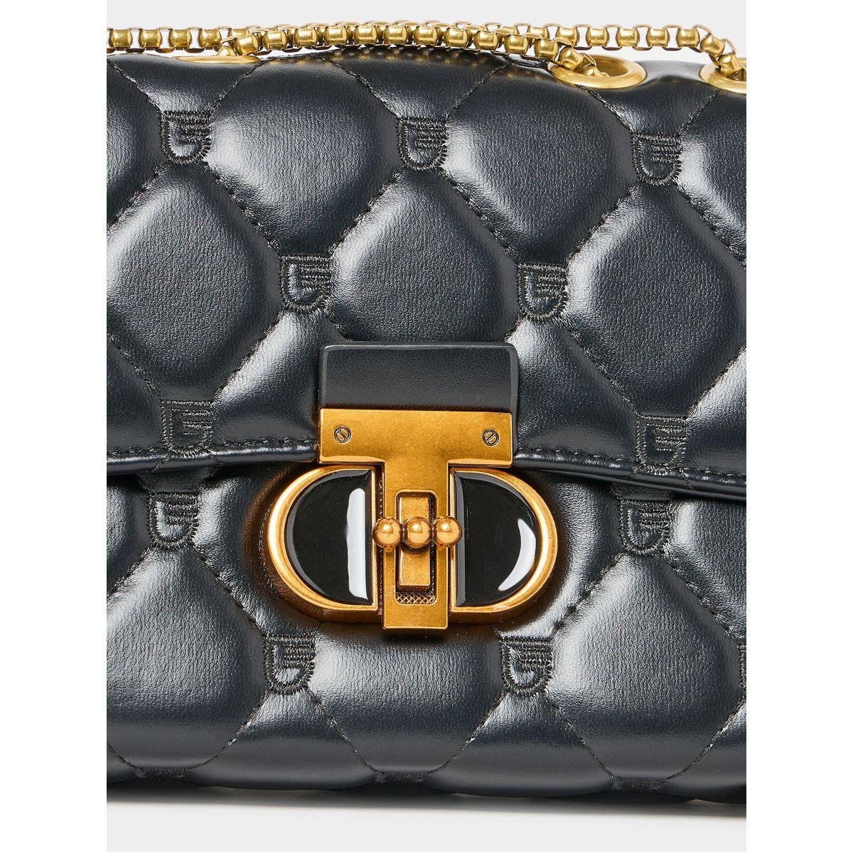 Styli Quilted Shoulder Bag with Chain Strap & Push Lock-women-bagsandwallets-handbags-image-6