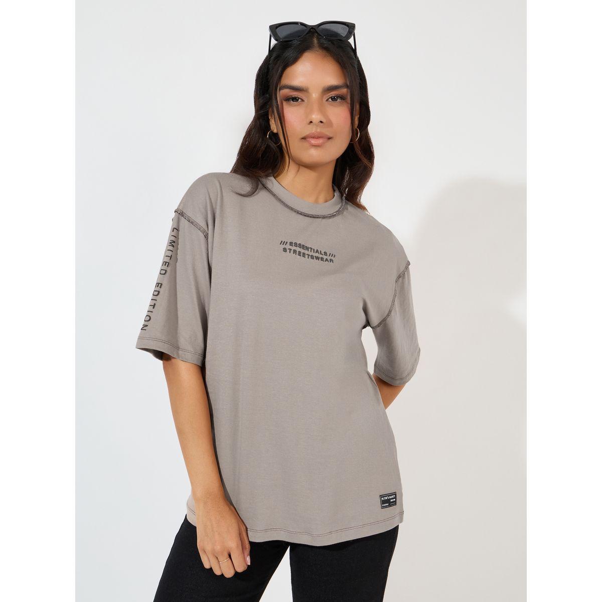 Styli Elevate Oversized Overlock Seam Detail Printed T-Shirt-women-clothing-tshirts-image-1