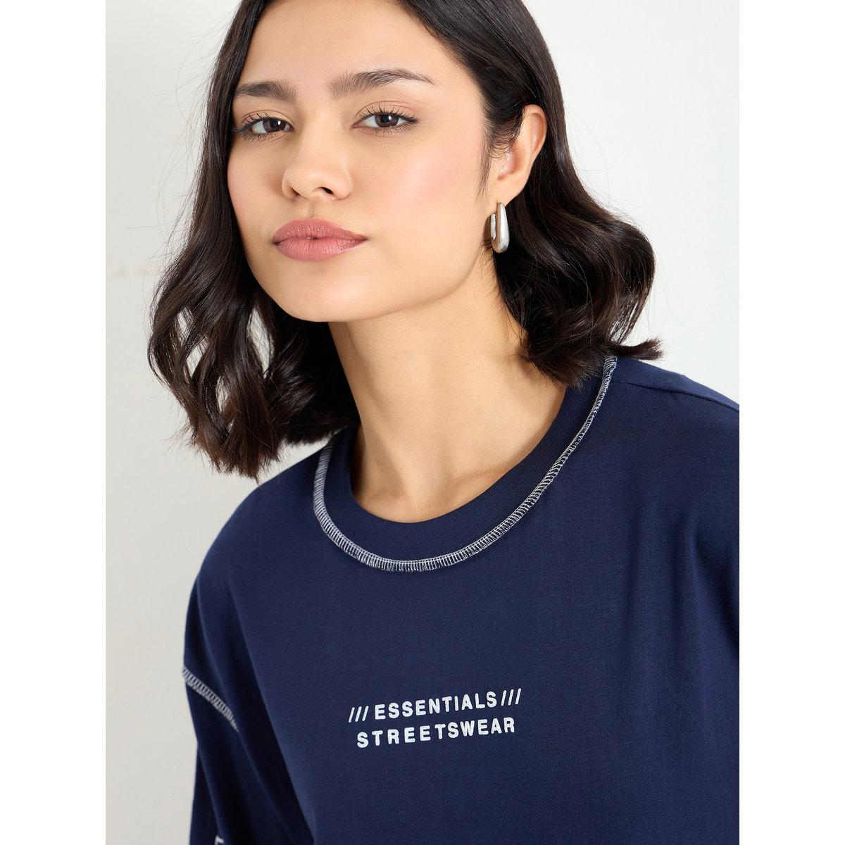 Styli Oversized Overlock Seam Detail Printed T-Shirt-women-clothing-tshirts-image-4
