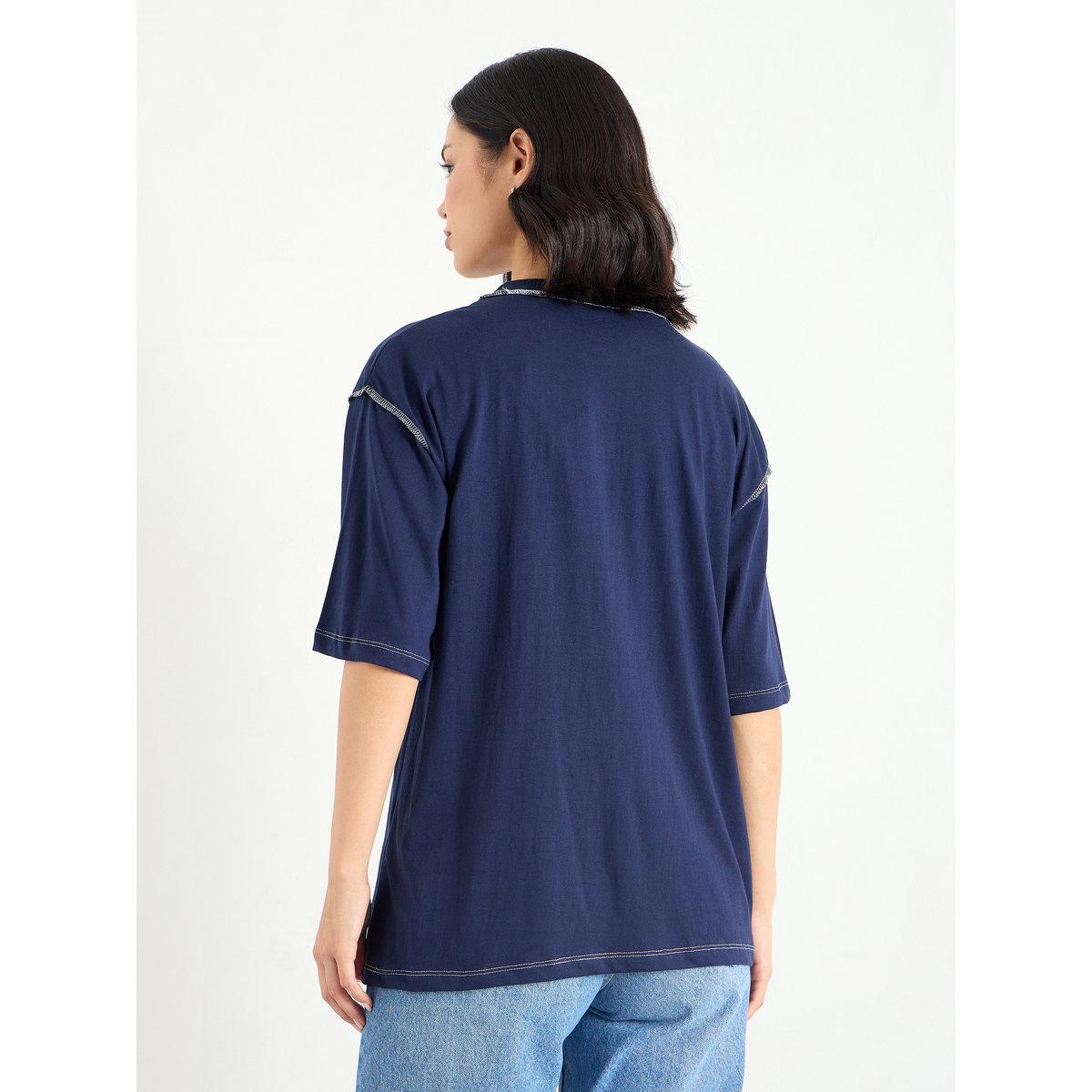 Styli Oversized Overlock Seam Detail Printed T-Shirt-women-clothing-tshirts-image-5