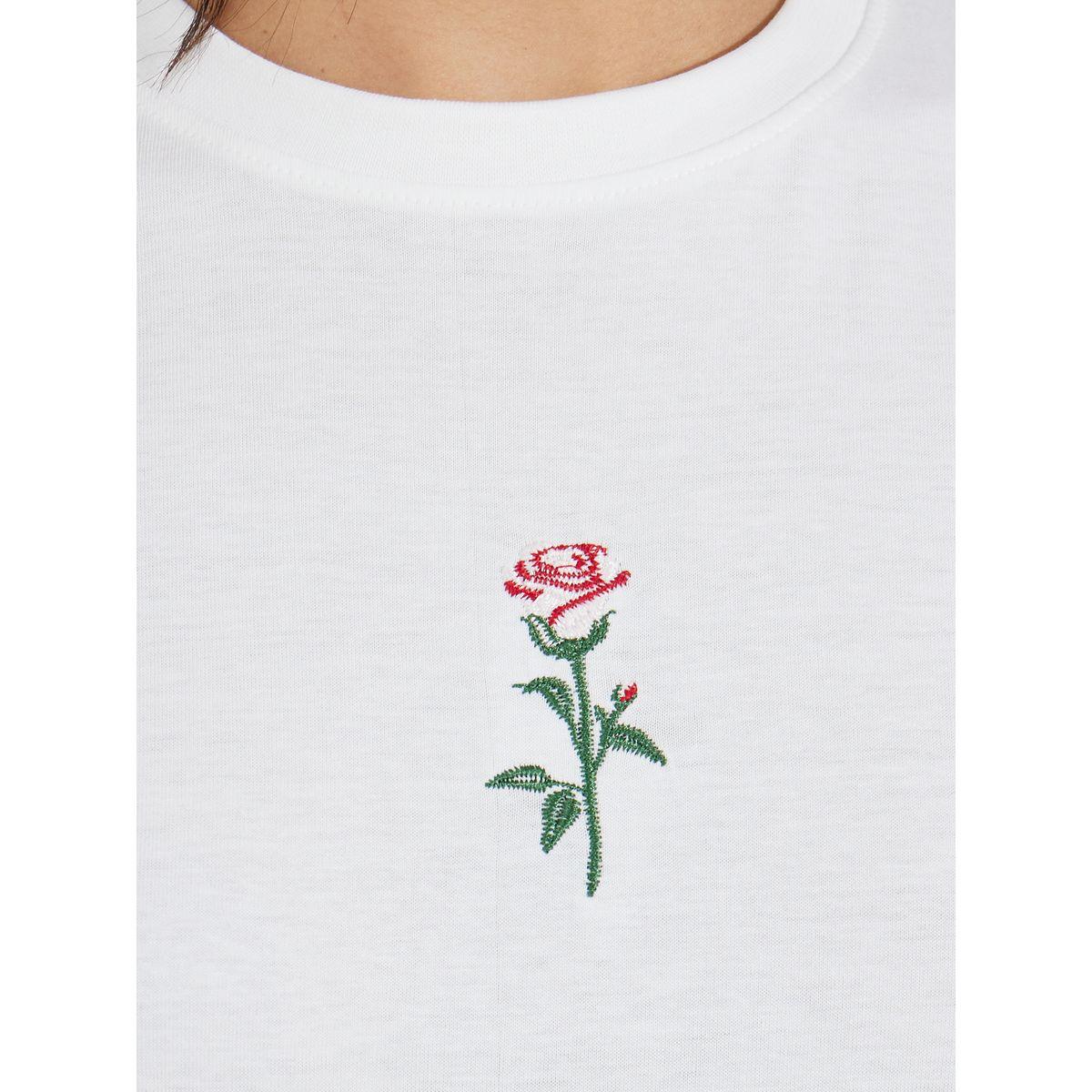 Styli Elevate Cotton Jersey Regular Fit Embroidery Detail T-Shirt-women-clothing-tshirts-image-4