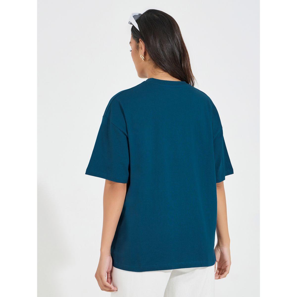 Styli Elevate Cotton Jersey Embroidered Pocket Detail T-Shirt-women-clothing-tshirts-image-4