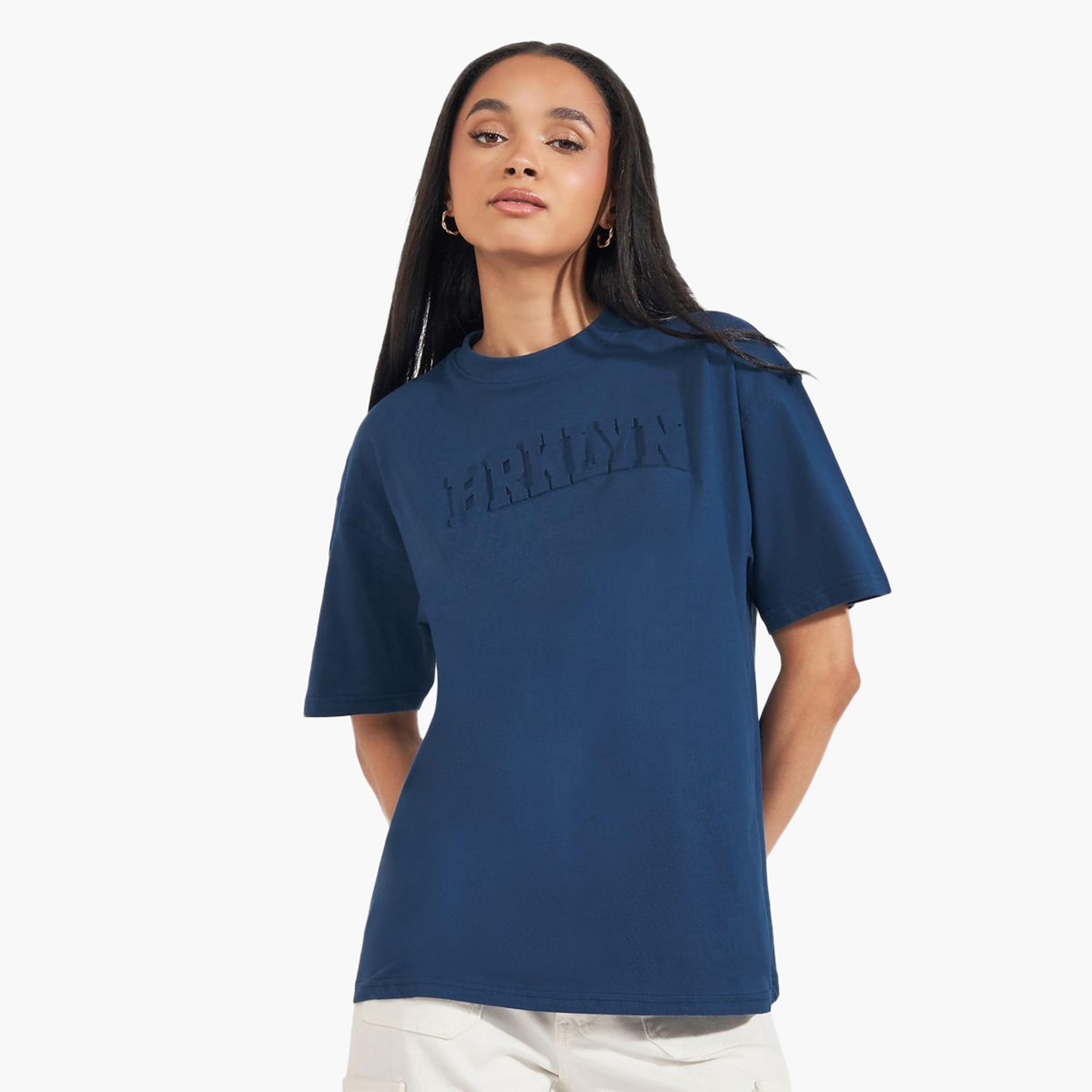 Oversized Embossed Print Cotton Jersey T-Shirt-women-clothing-tshirts-image-1