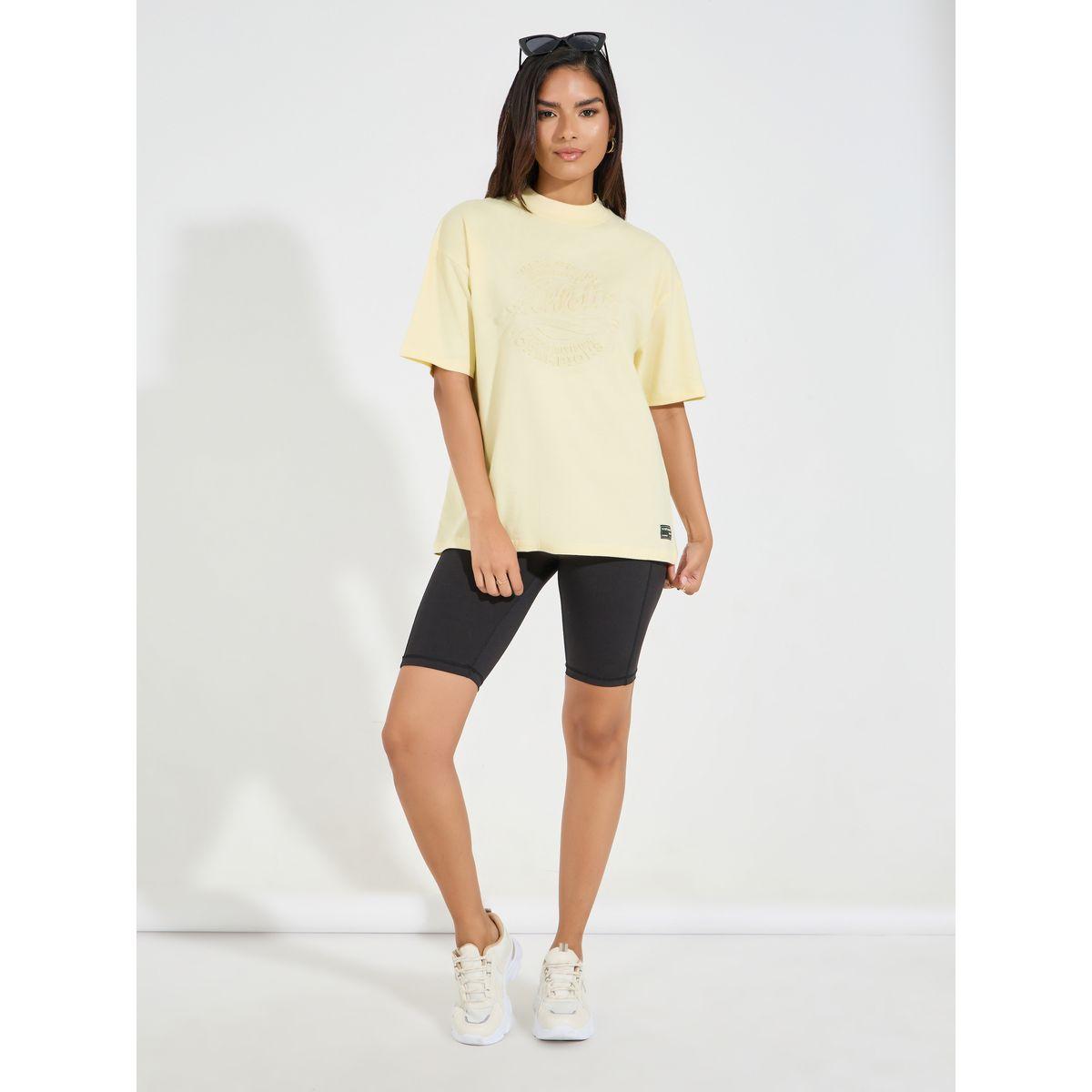 Styli Elevate Cotton Jersey Embossed Print Oversized T-Shirt-women-clothing-tshirts-image-2