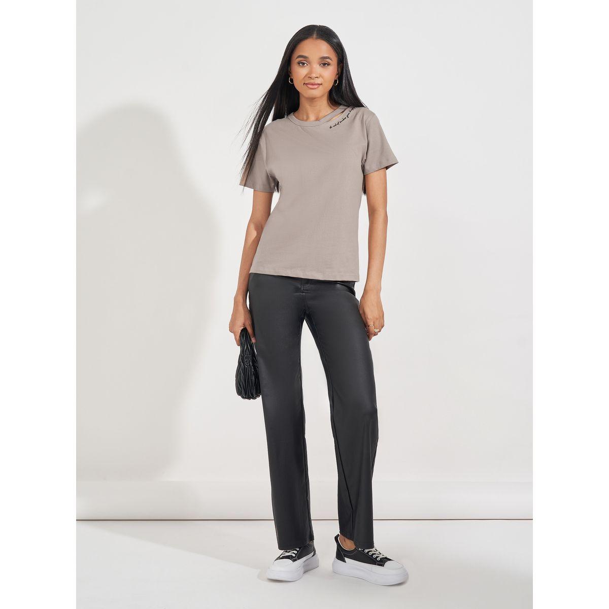 تيشيرت قطن جيرسيه مزين بفتحات-women-clothing-tshirts-image-2
