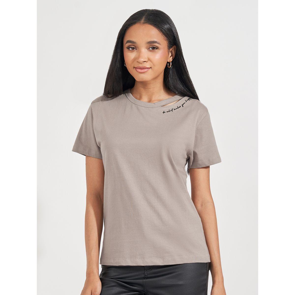 Styli Elevate Cotton Jersey Cut-Out Detail Printed T-Shirt-women-clothing-tshirts-image-5