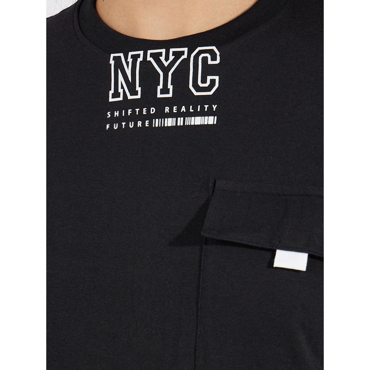 Styli Elevate Cotton Jersey Printed T-Shirt with Pocket Detail-women-clothing-tshirts-image-4