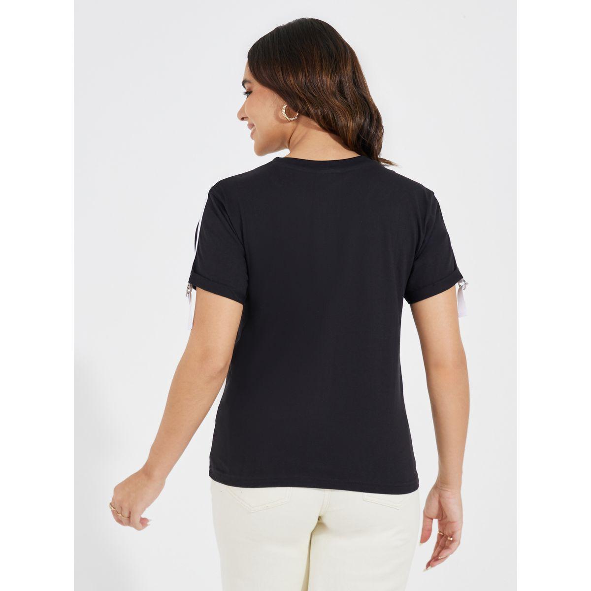 تيشيرت قطن جيرسيه بقصة عادية-women-clothing-tshirts-image-5