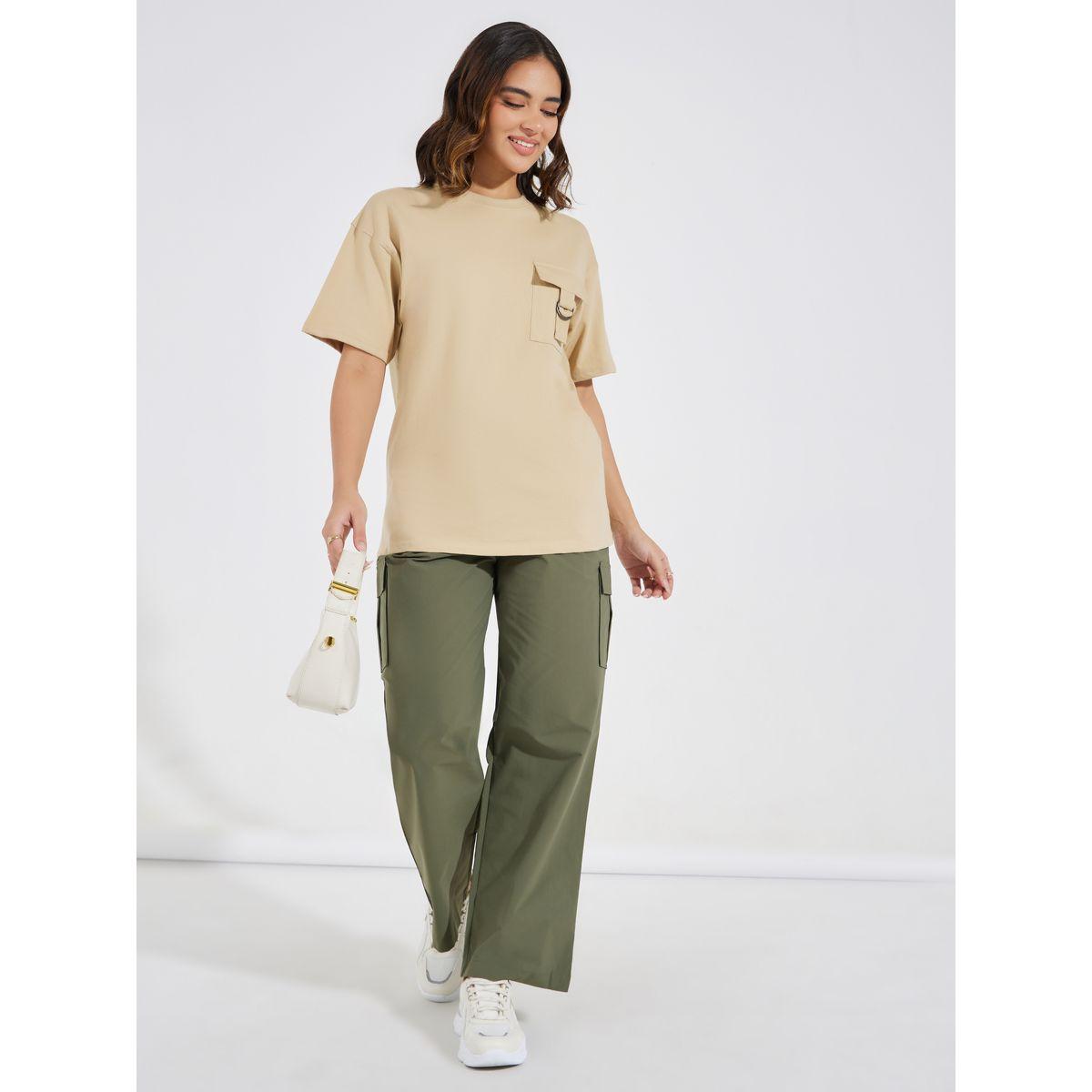 Styli Elevate Cotton Jersey Oversized T-Shirt with Flap Pocket-women-clothing-tshirts-image-2