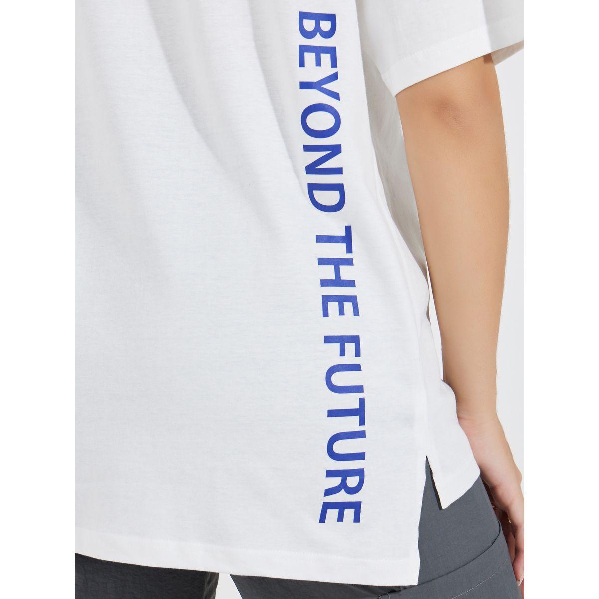 Styli Elevate Oversized Slogan T-Shirt with High-Low Hem-women-clothing-tshirts-image-6