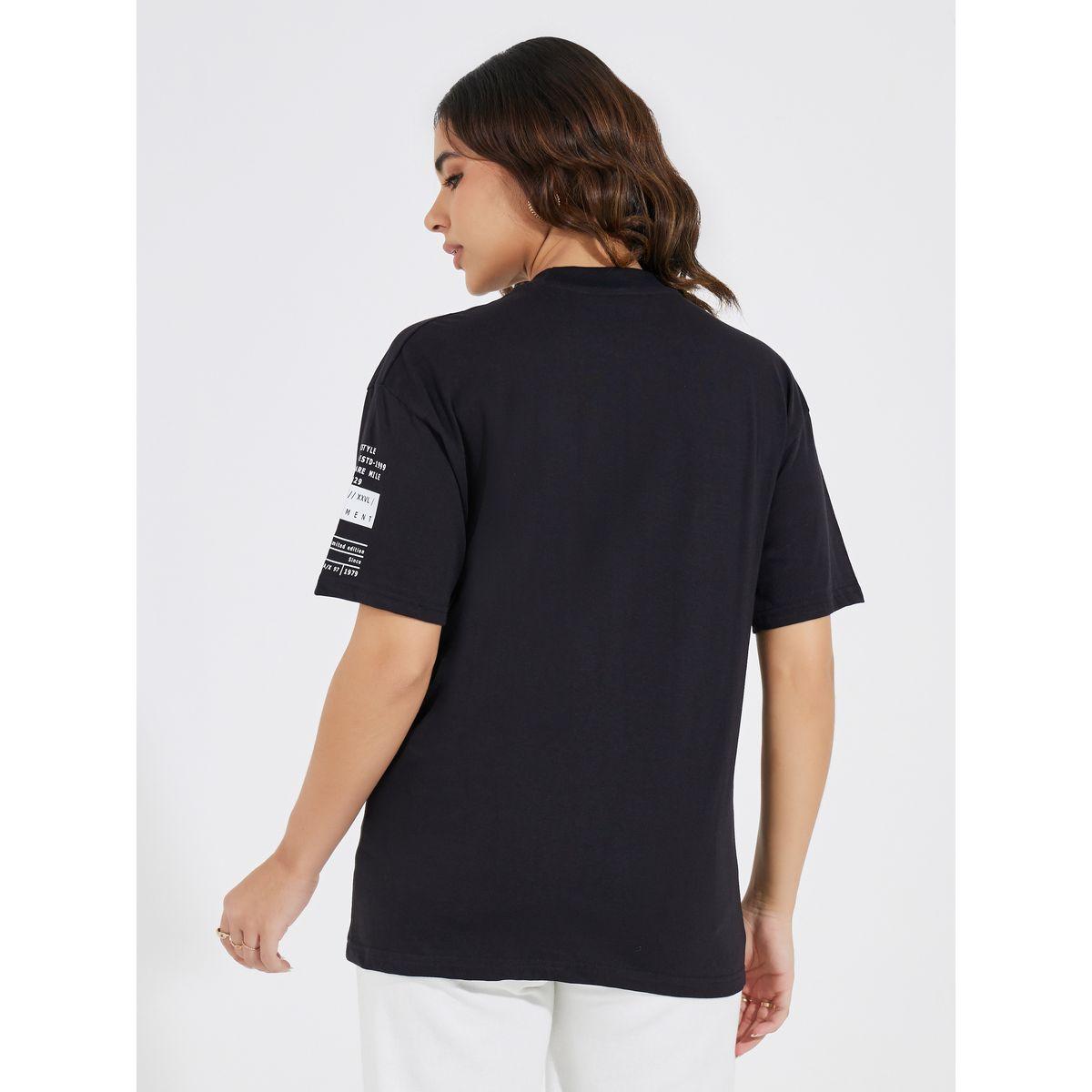 Styli Elevate Cotton Jersey Regular Fit Sleeve Print T-Shirt-women-clothing-tshirts-image-4