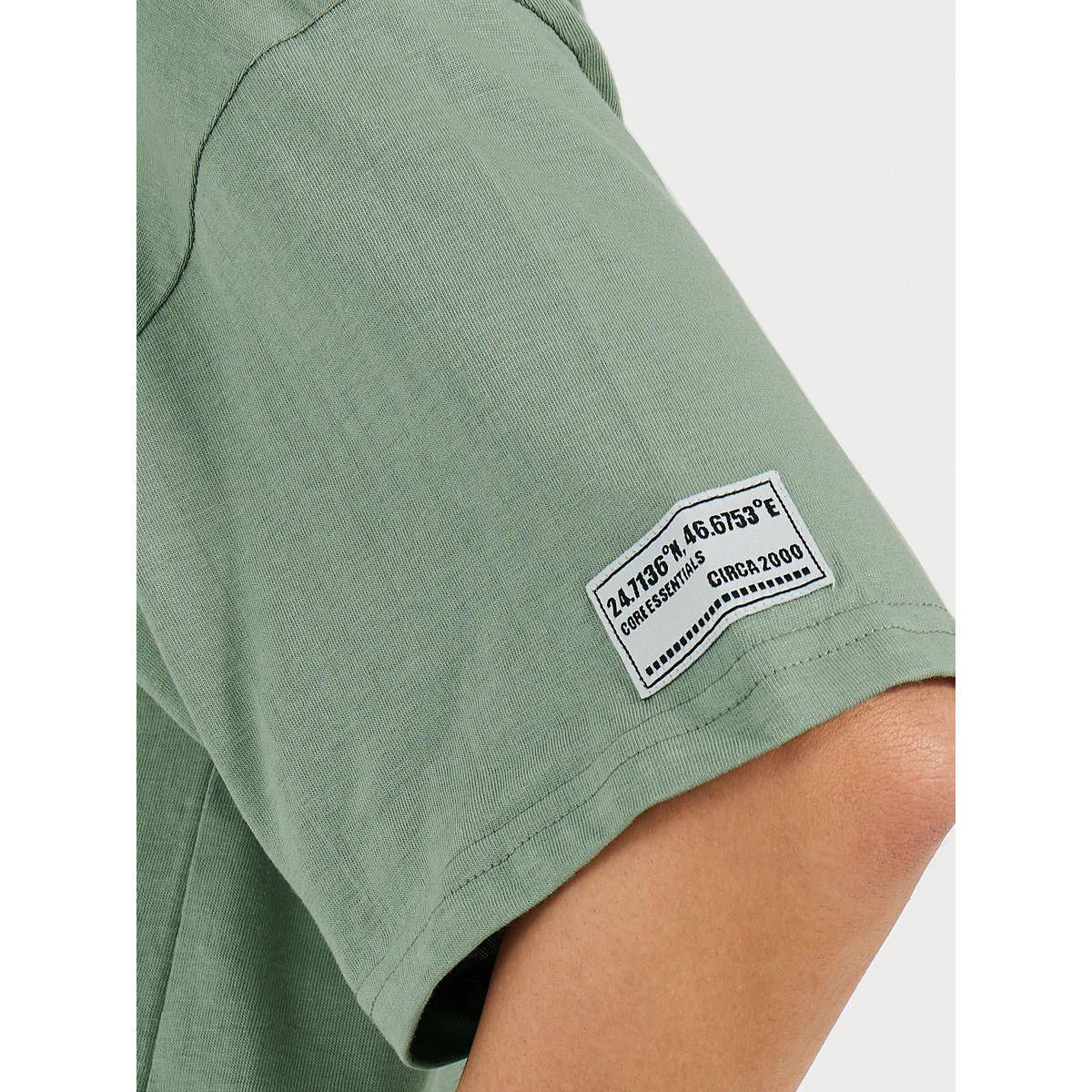 Styli Oversized T-Shirt with Print and Badge Detail-women-clothing-tshirts-image-4
