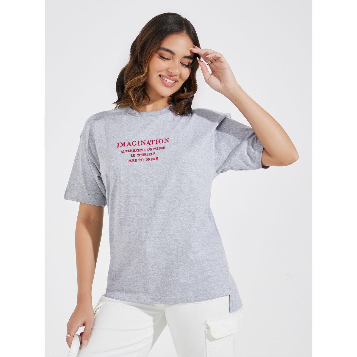 Styli Elevate Oversized Embroidered T-Shirt with High-Low Hem-women-clothing-tshirts-image-1