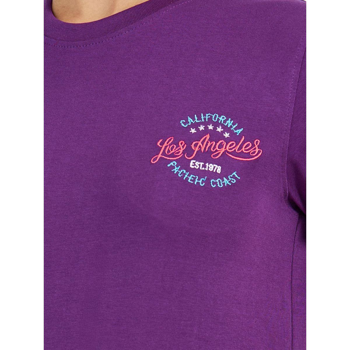 Regular Fit Cotton Jersey Embroidered Detail T-Shirt-women-clothing-tshirts-image-4