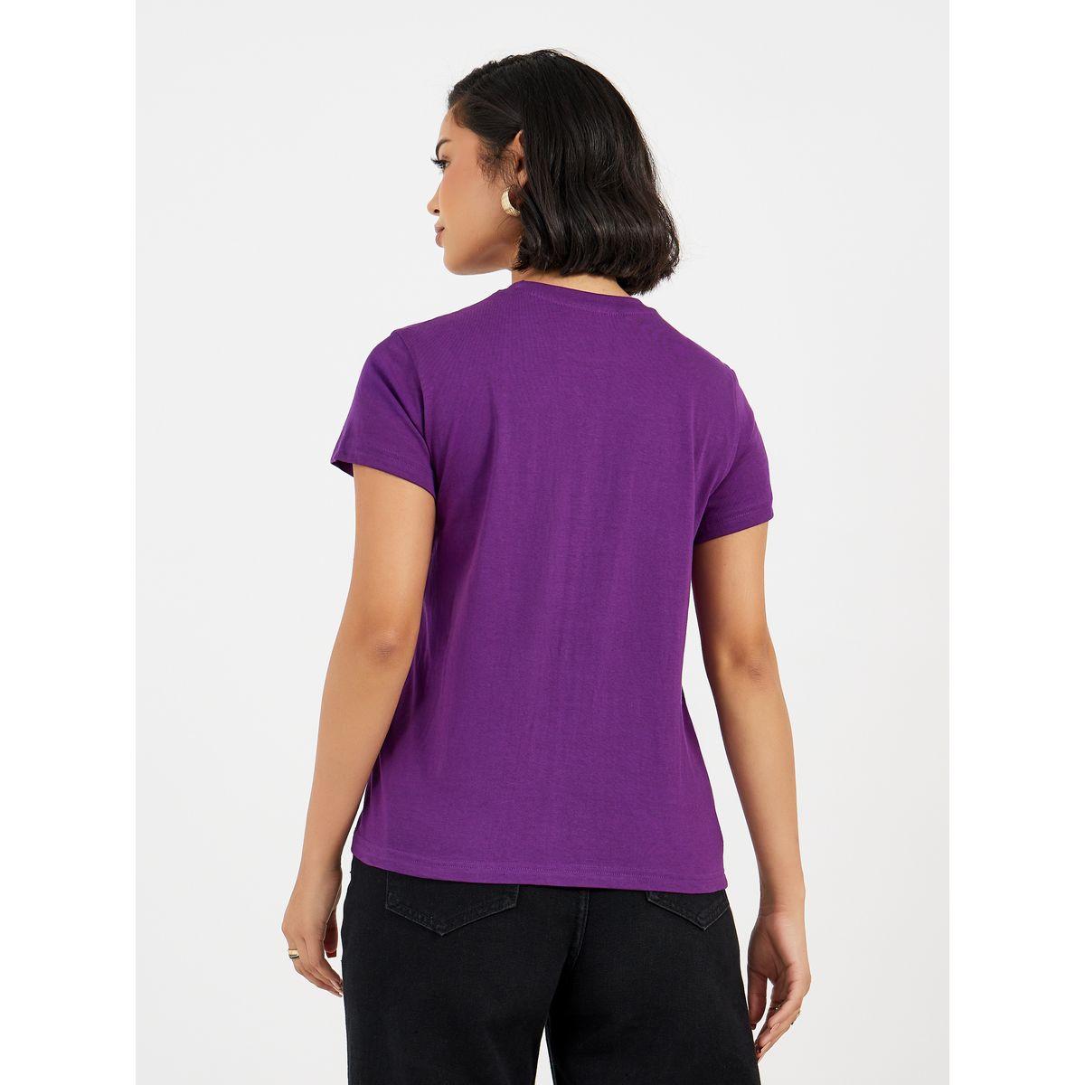 Regular Fit Cotton Jersey Embroidered Detail T-Shirt-women-clothing-tshirts-image-5