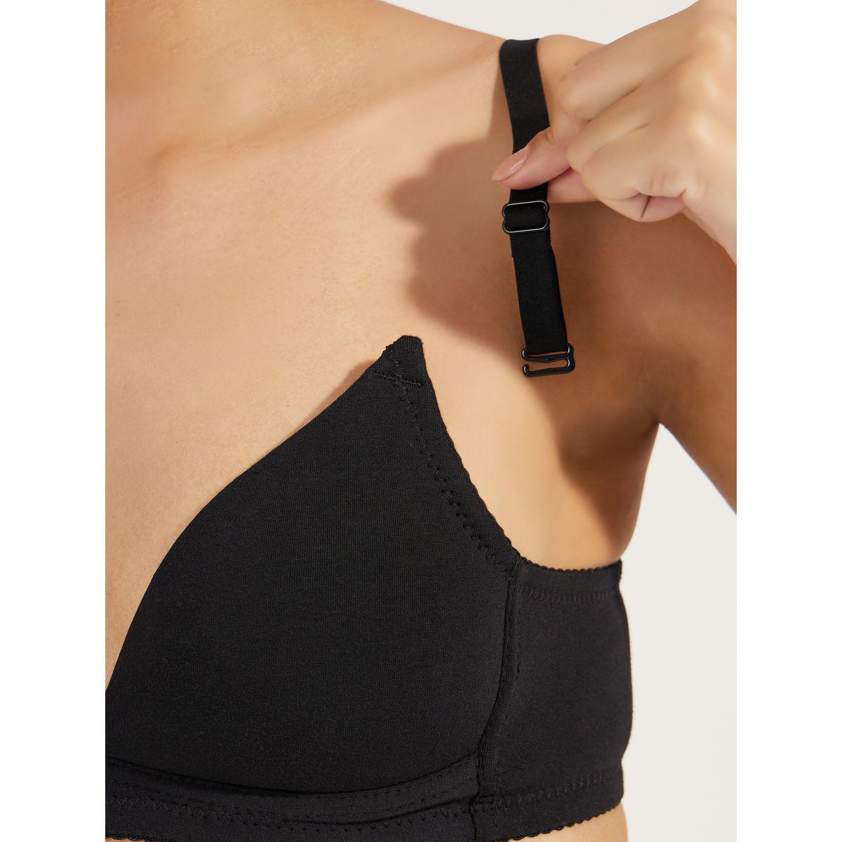 مجموعة من 3 صدريات سادة بحافة مطاطية-women-clothing-lingerie-bras-image-4