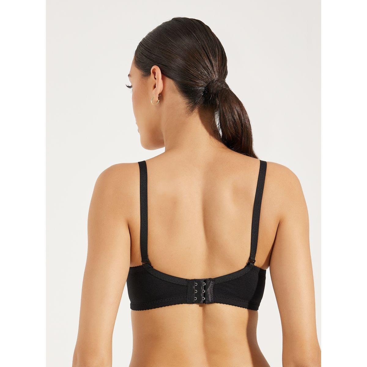 Styli Pack of 3 - Padded Non Wired Basic Picot Elastic T-Shirt Bra-women-clothing-lingerie-bras-image-5