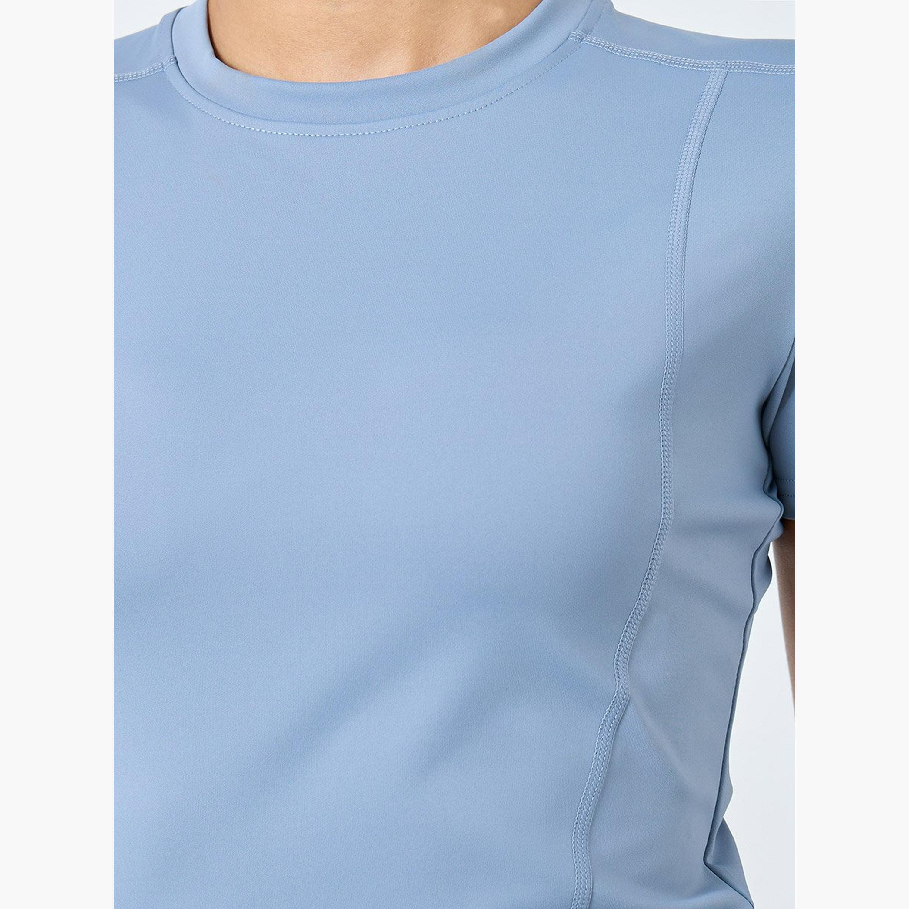 Styli Stitch Detail Short Sleeves Top and Leggings Set-women-clothing-sportswearandactivewear-trackpantsandtracksuits-image-5