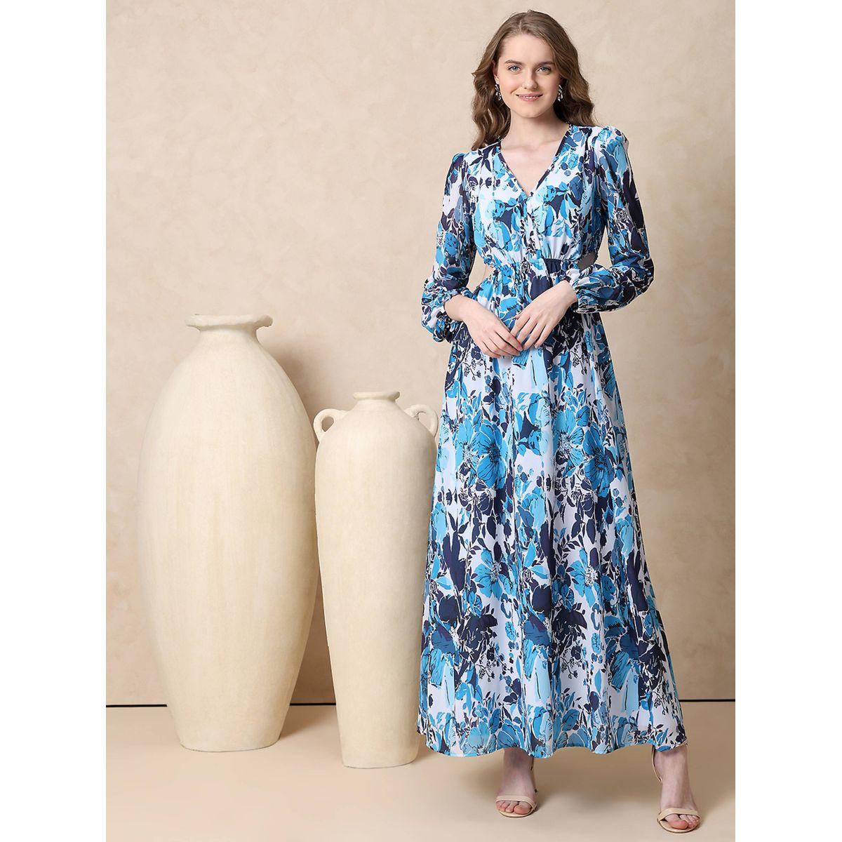 Mish X Styli  Side Waist Cut-Out V Neck Maxi Dress-women-clothing-dresses-image-6