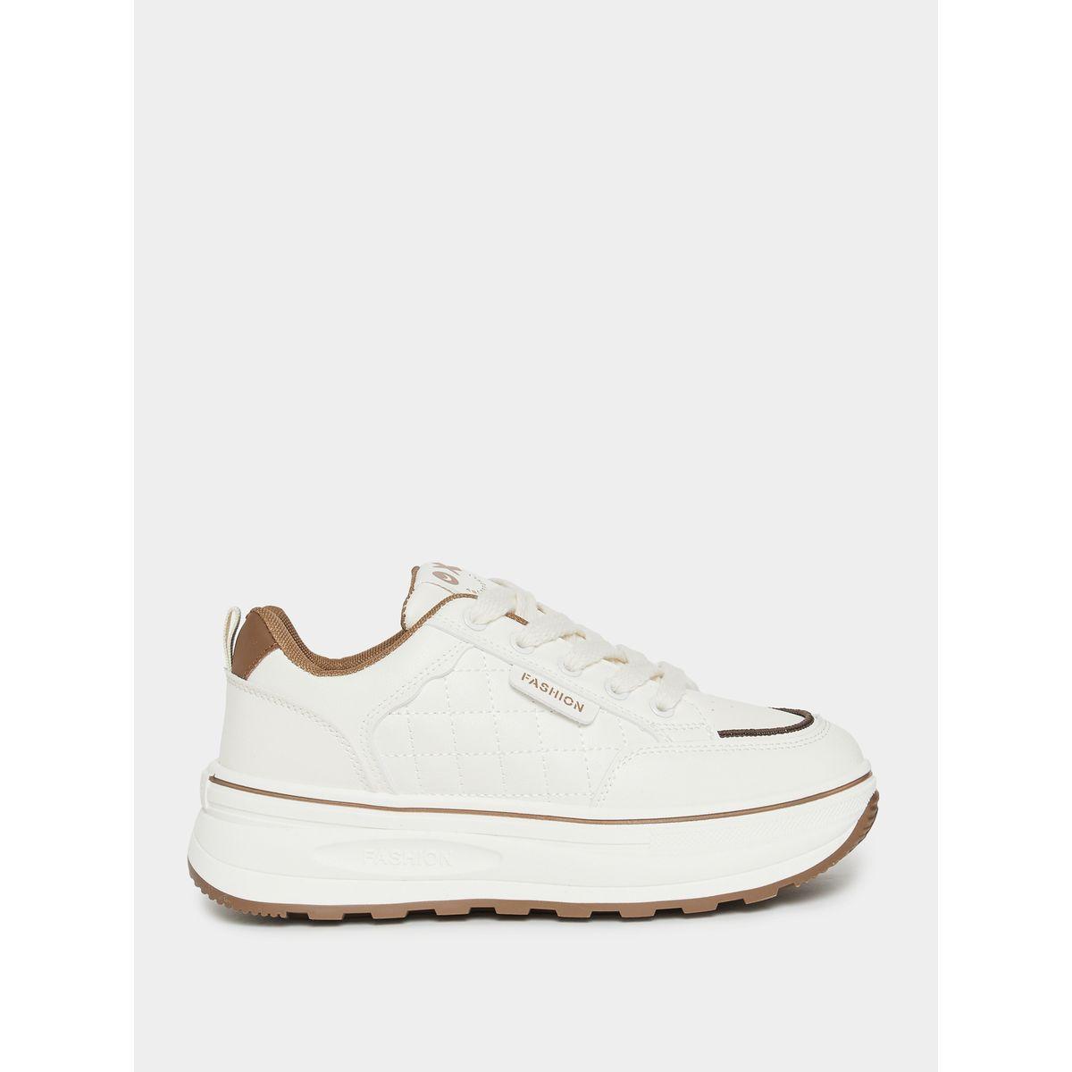 Styli Chunky Quilted Lace-Up Sneakers-women-shoes-sneakers-image-2